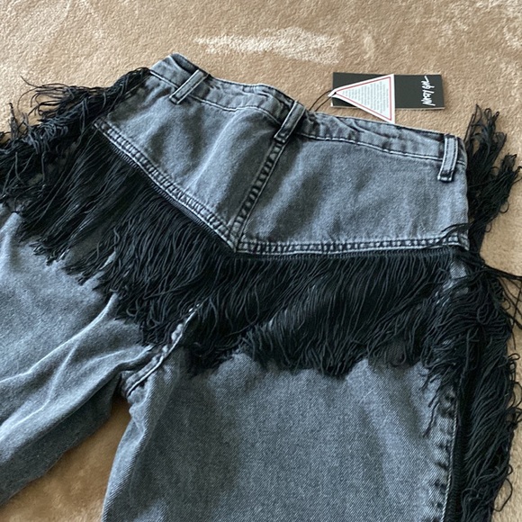 It’s only Rock & Roll Fringe High Waisted Jeans - Picture 5 of 7